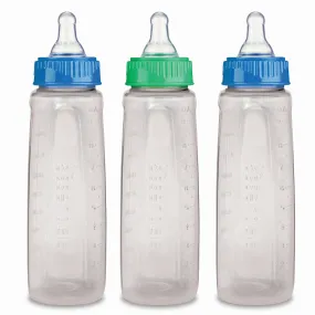 Gerber Clear Baby Bottles Medium Flow 9oz 3pc