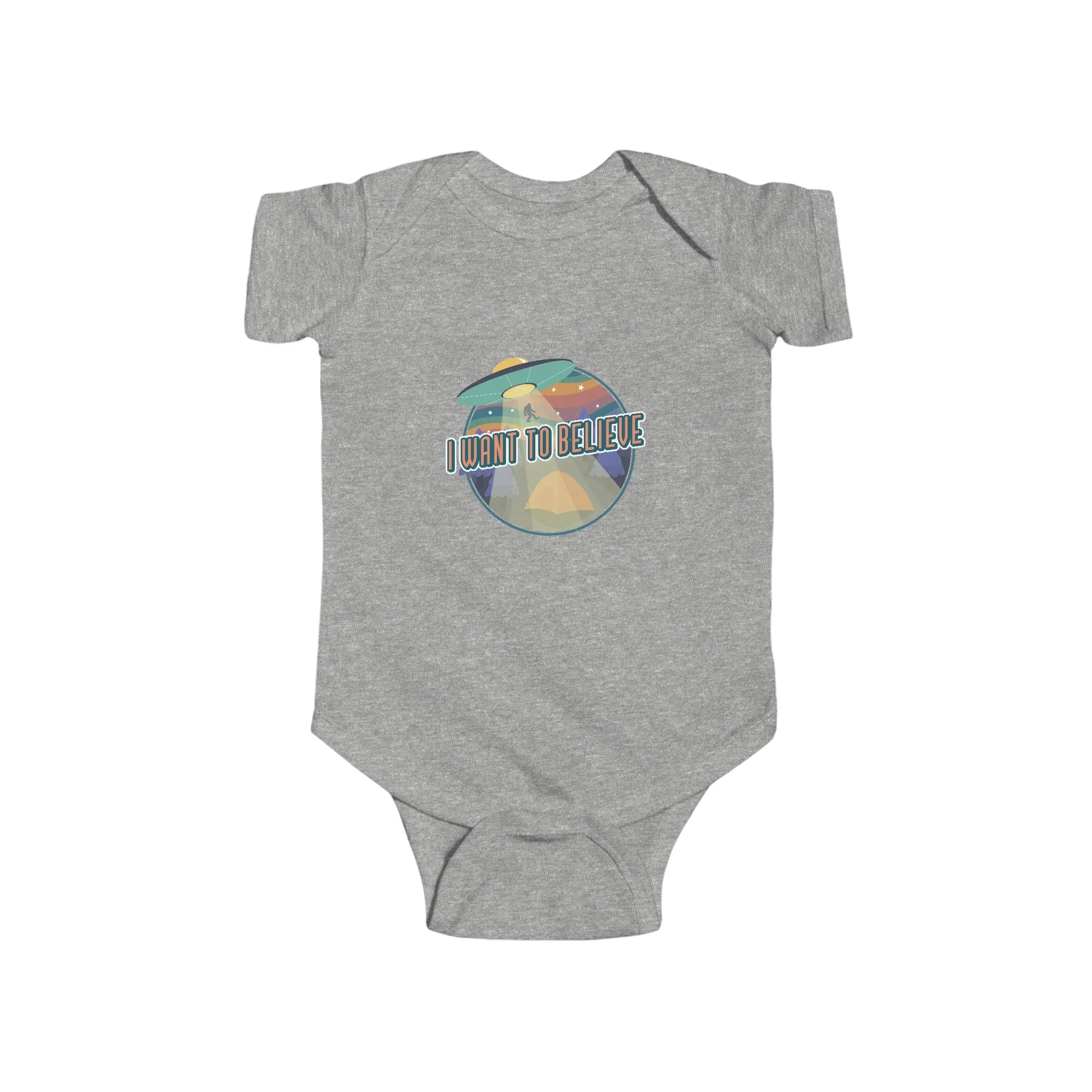 I Want To Believe Funny UFO Bodysuit