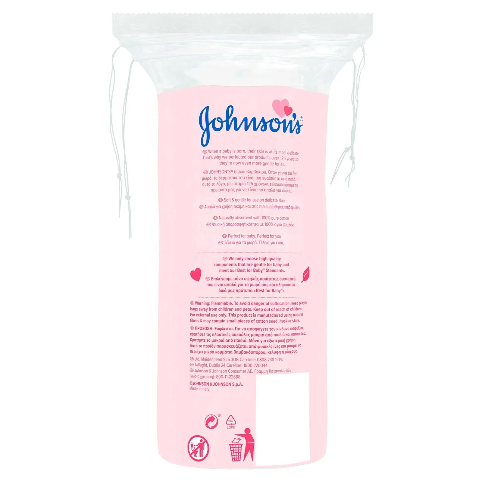 Johnson's Baby Cotton Pads 50 Pads