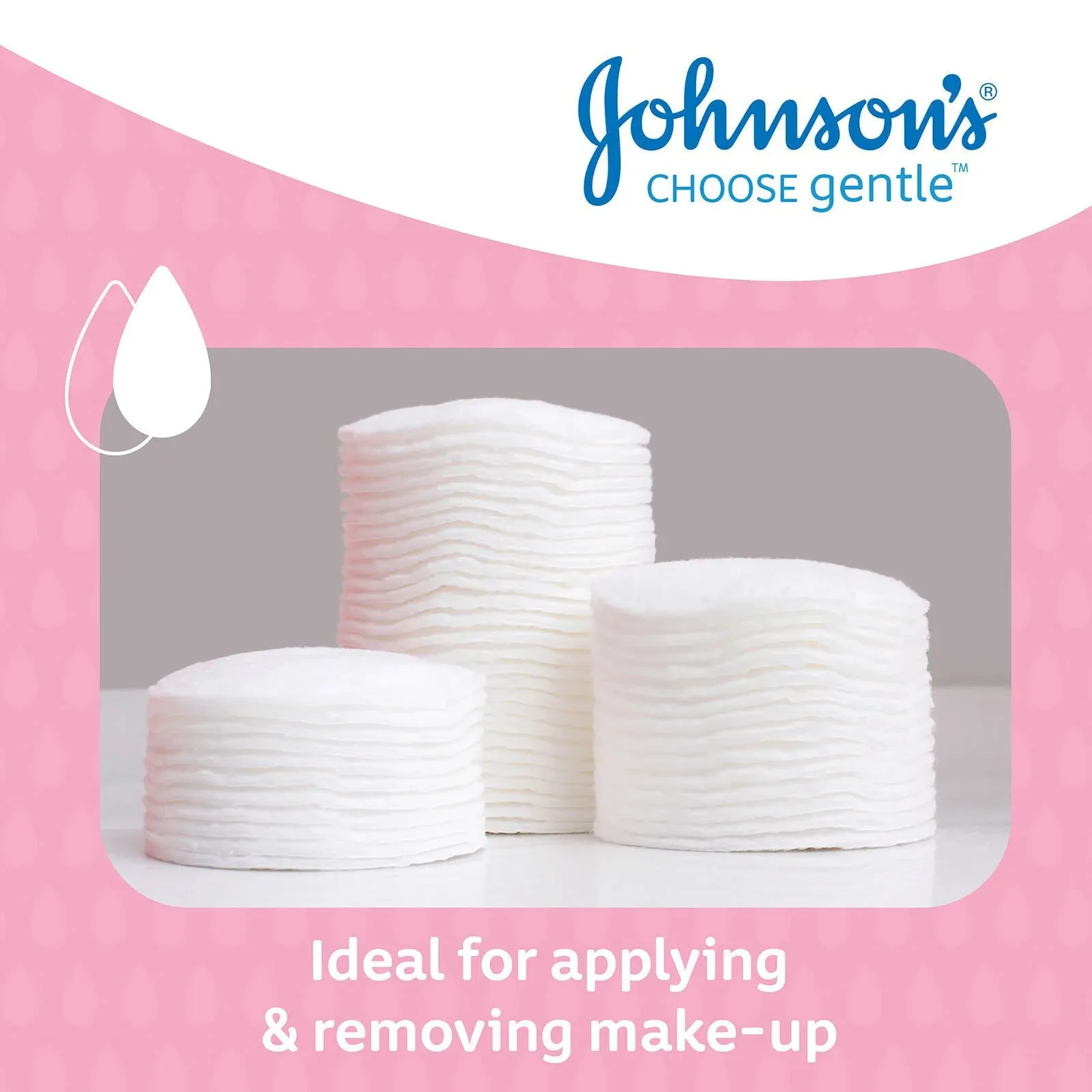 Johnson's Baby Cotton Pads 50 Pads