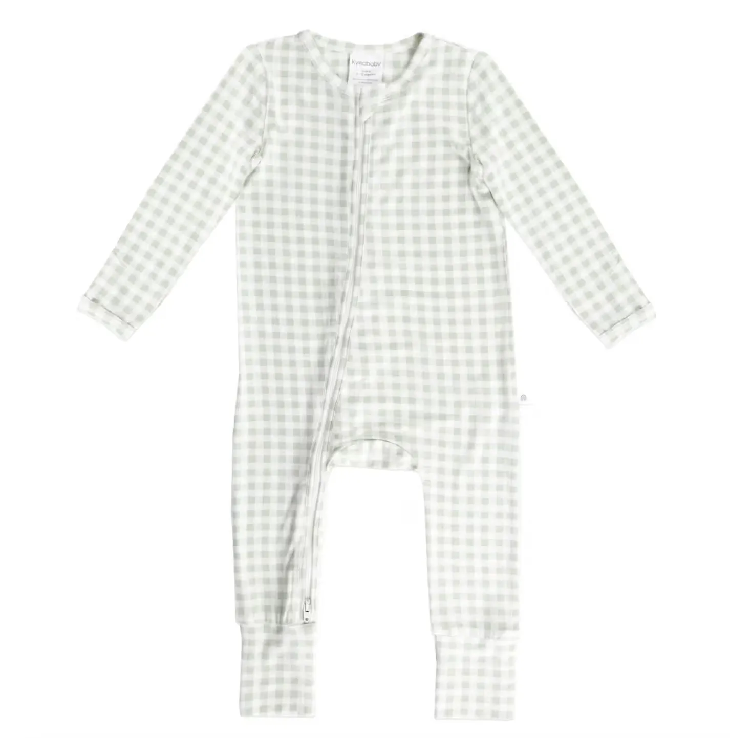 KYND Baby - Day or Night Onesies (Sage Gingham)
