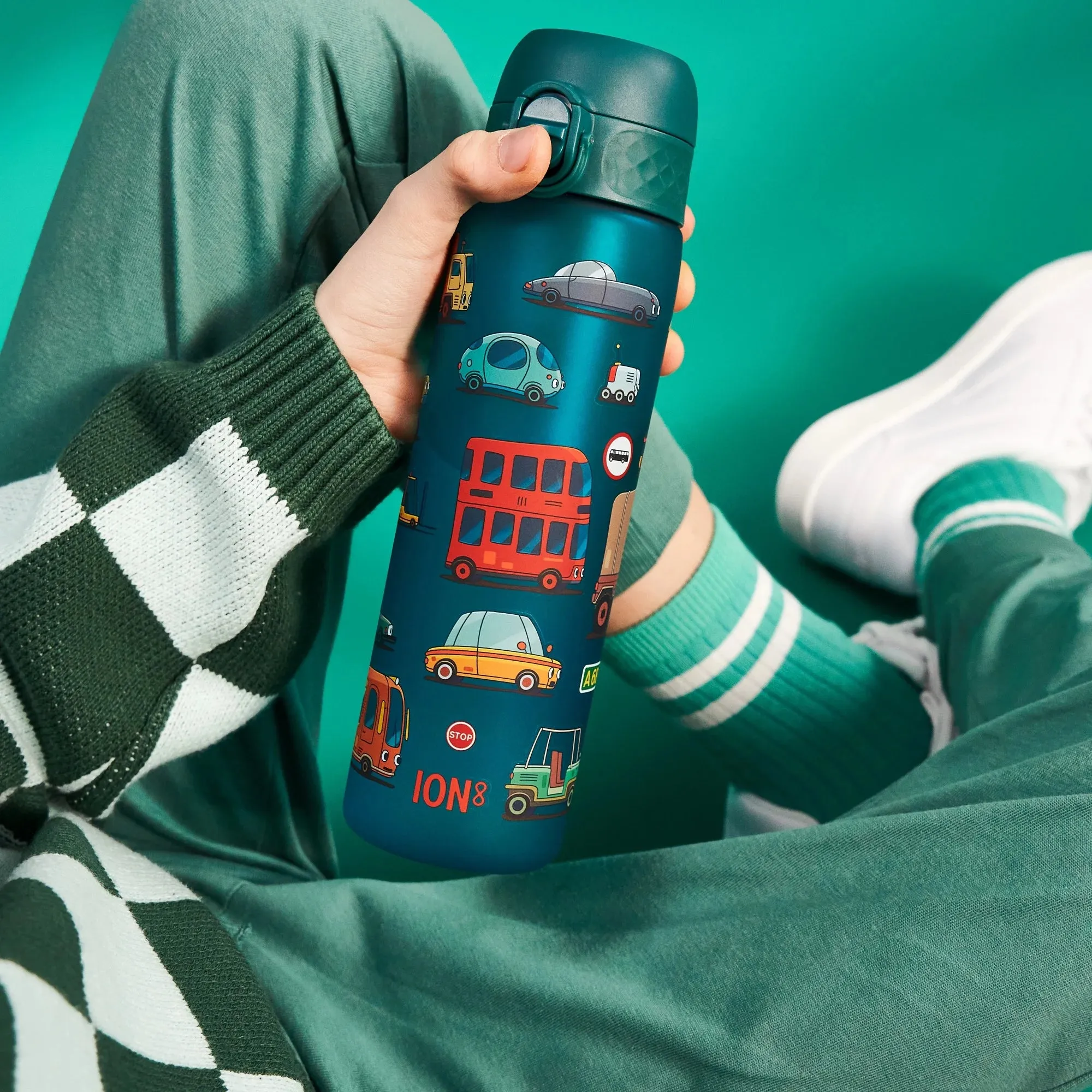 Leak Proof Slim Water Bottle, Recyclon, Automobile, 500ml (18oz)