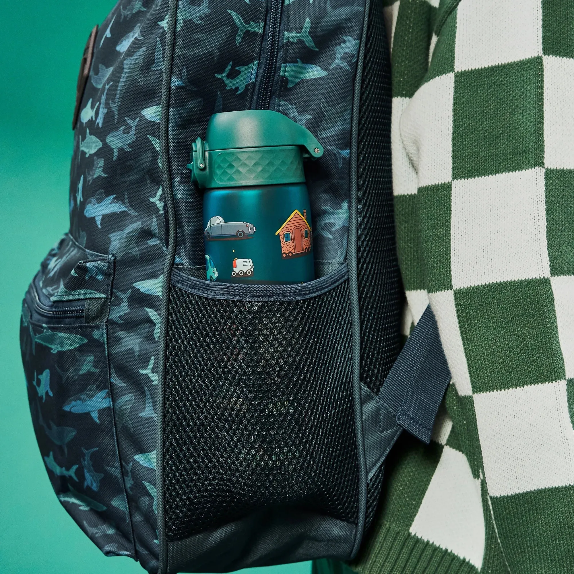 Leak Proof Slim Water Bottle, Recyclon, Automobile, 500ml (18oz)