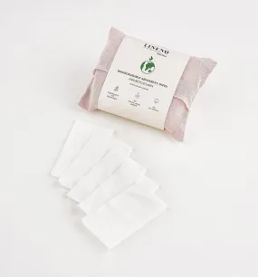 Linen and cotton baby wipes
