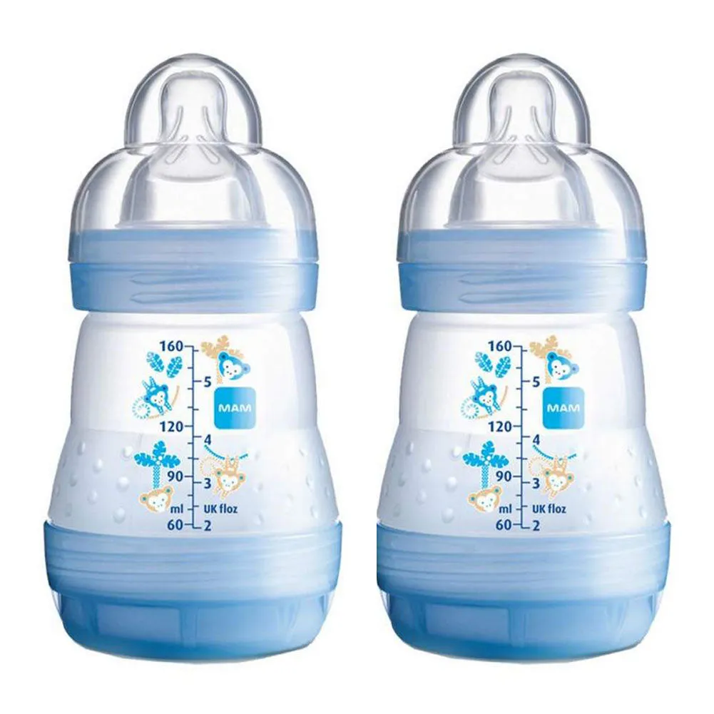 MAM Anti-Colic 5oz Bottles 2-Pack - Boy