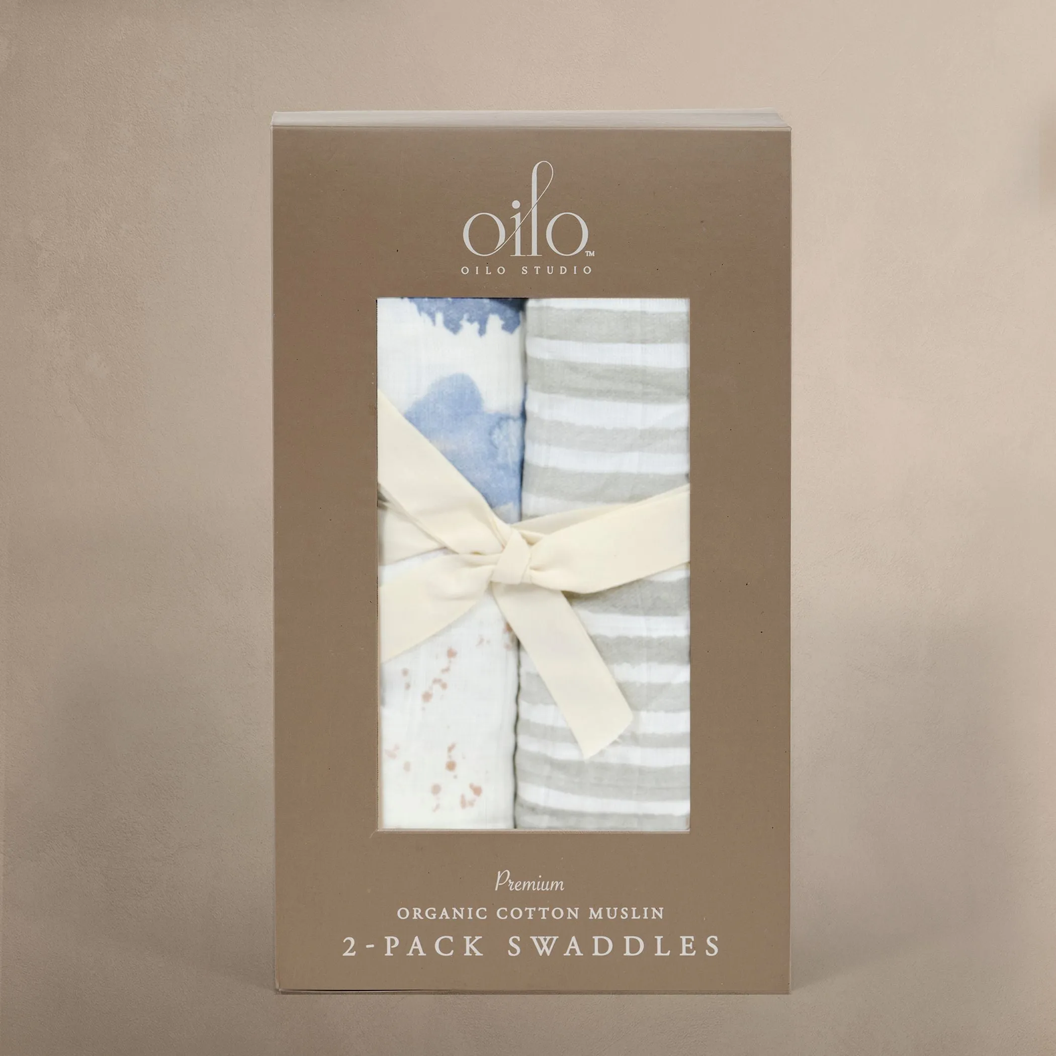 Misty Mountain & Ink Stripe - Muslin Swaddle Blanket Set
