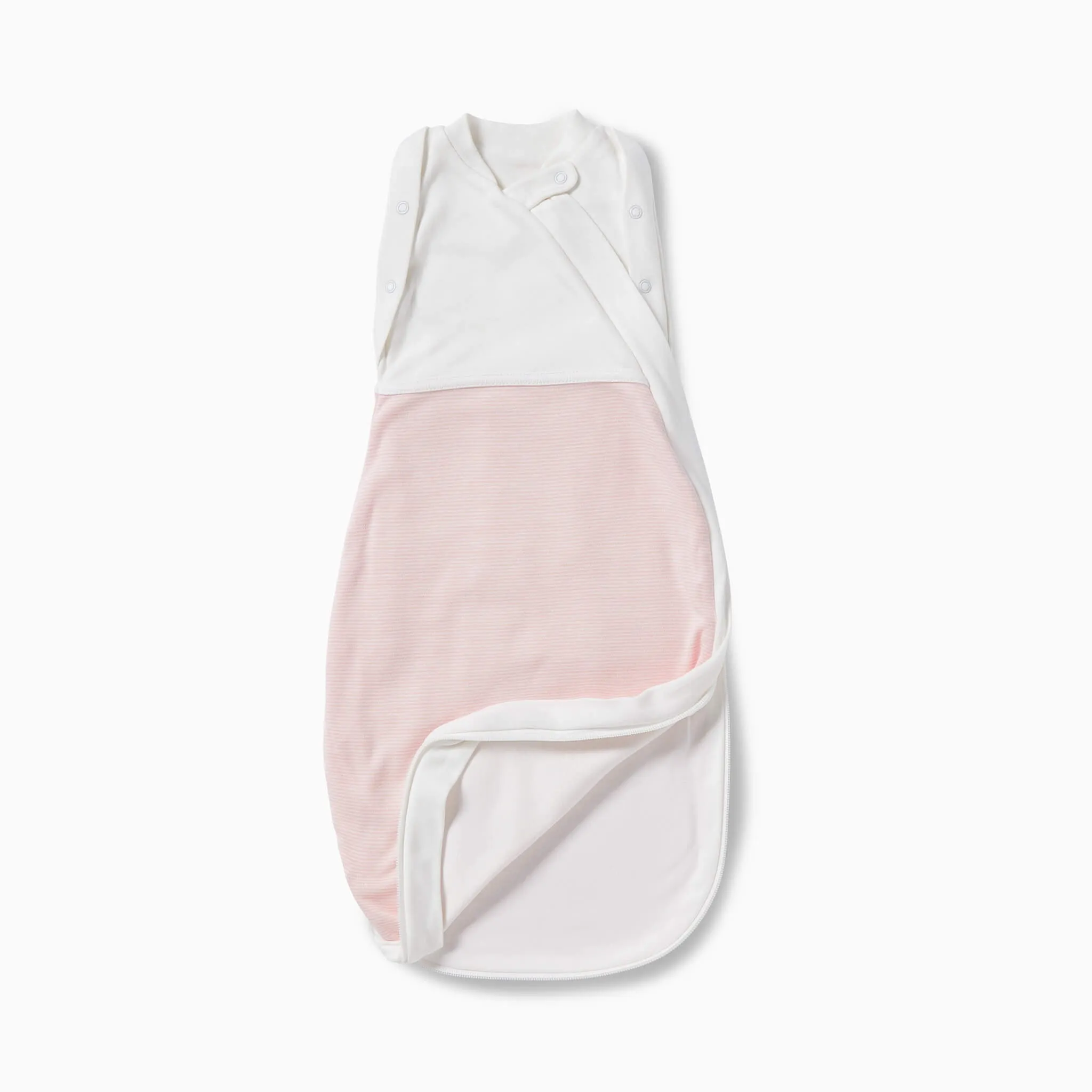 MORI Newborn Swaddle Bag (Blush Stripe)