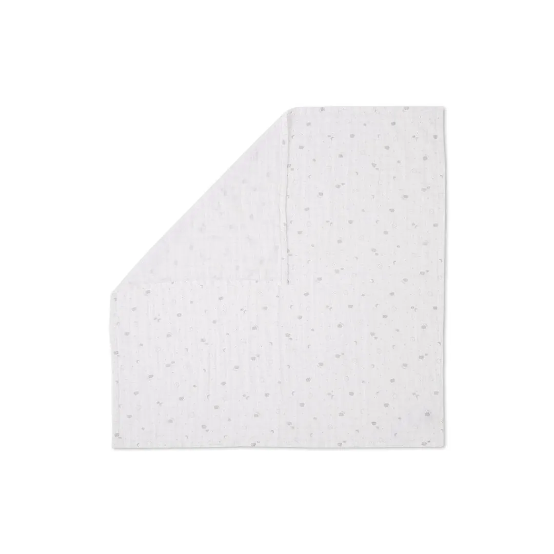 MORI Pre-Washed Large Muslin Swaddle - White