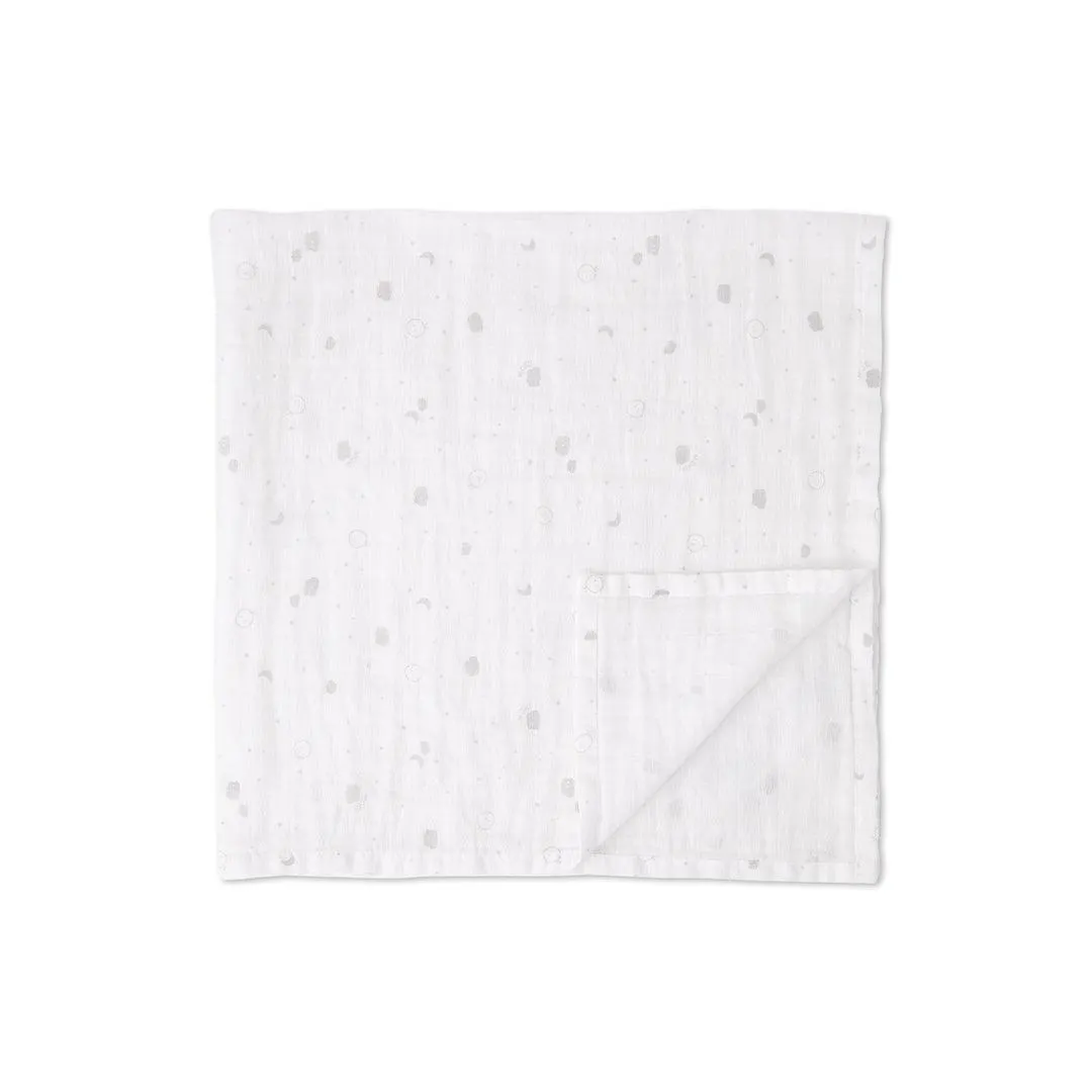 MORI Pre-Washed Large Muslin Swaddle - White