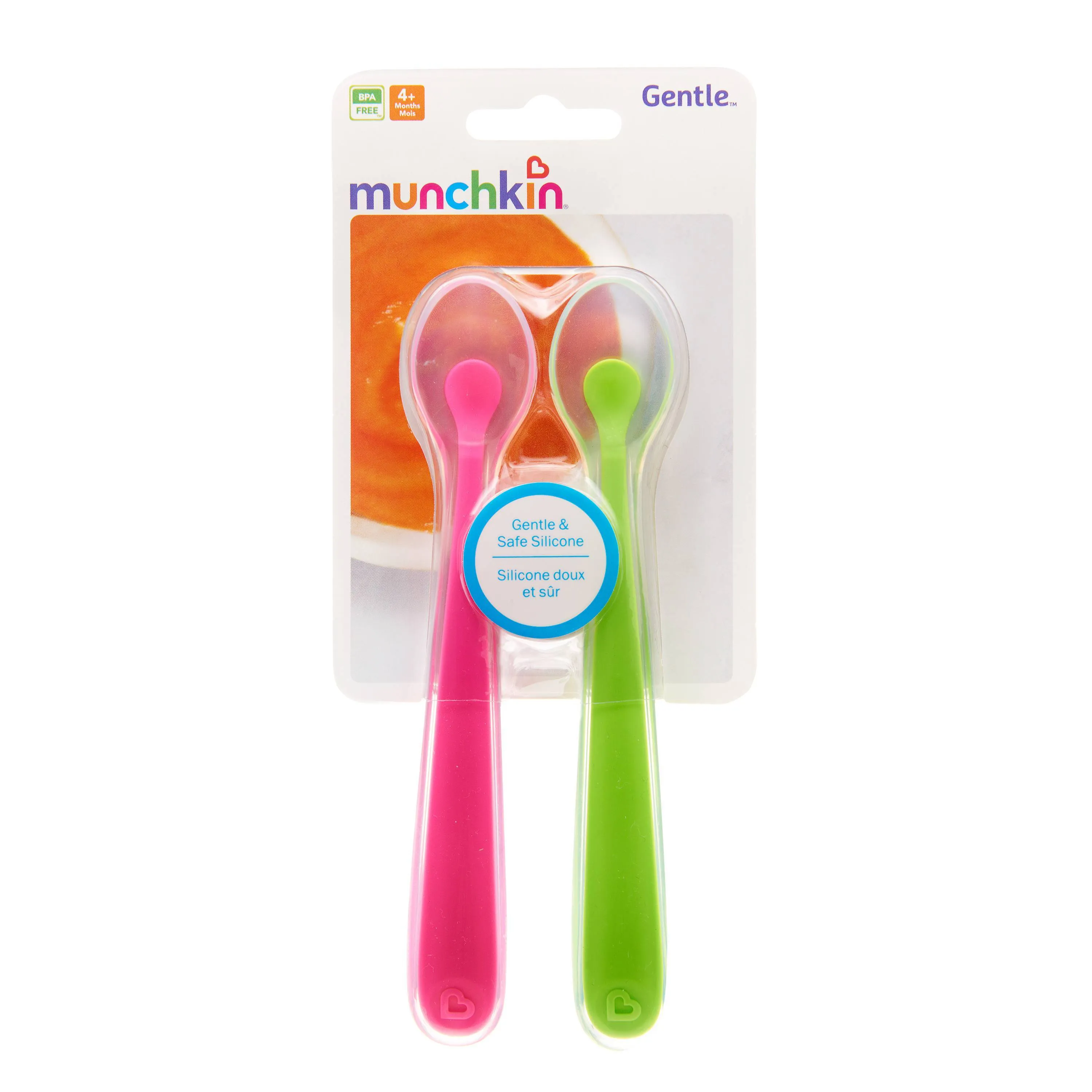 Munchkin, Silicone Spoons, 2 Pack