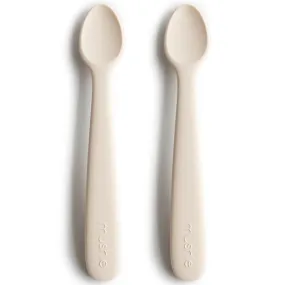 Mushie Silicone Spoons 2-pack Ivory