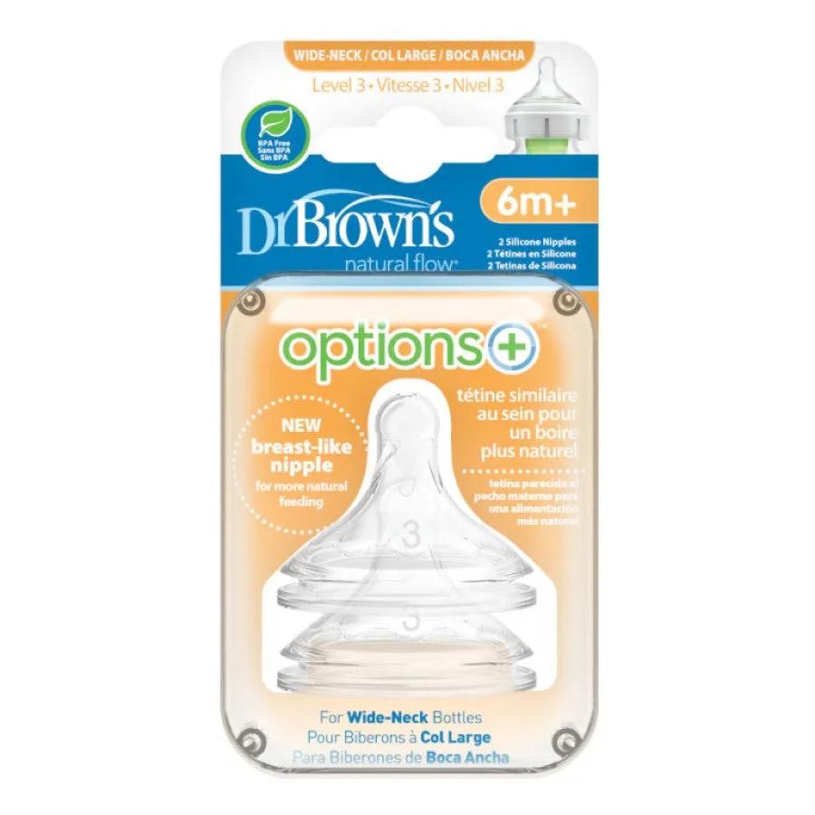 Natural Flow® Options  Wide Neck Nipples
