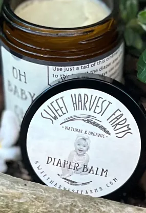 Oh Baby Oh! " What a bum!" Organic Diaper Balm/Chafing/Cracked Skin- to help soothe any bottom (including adults)