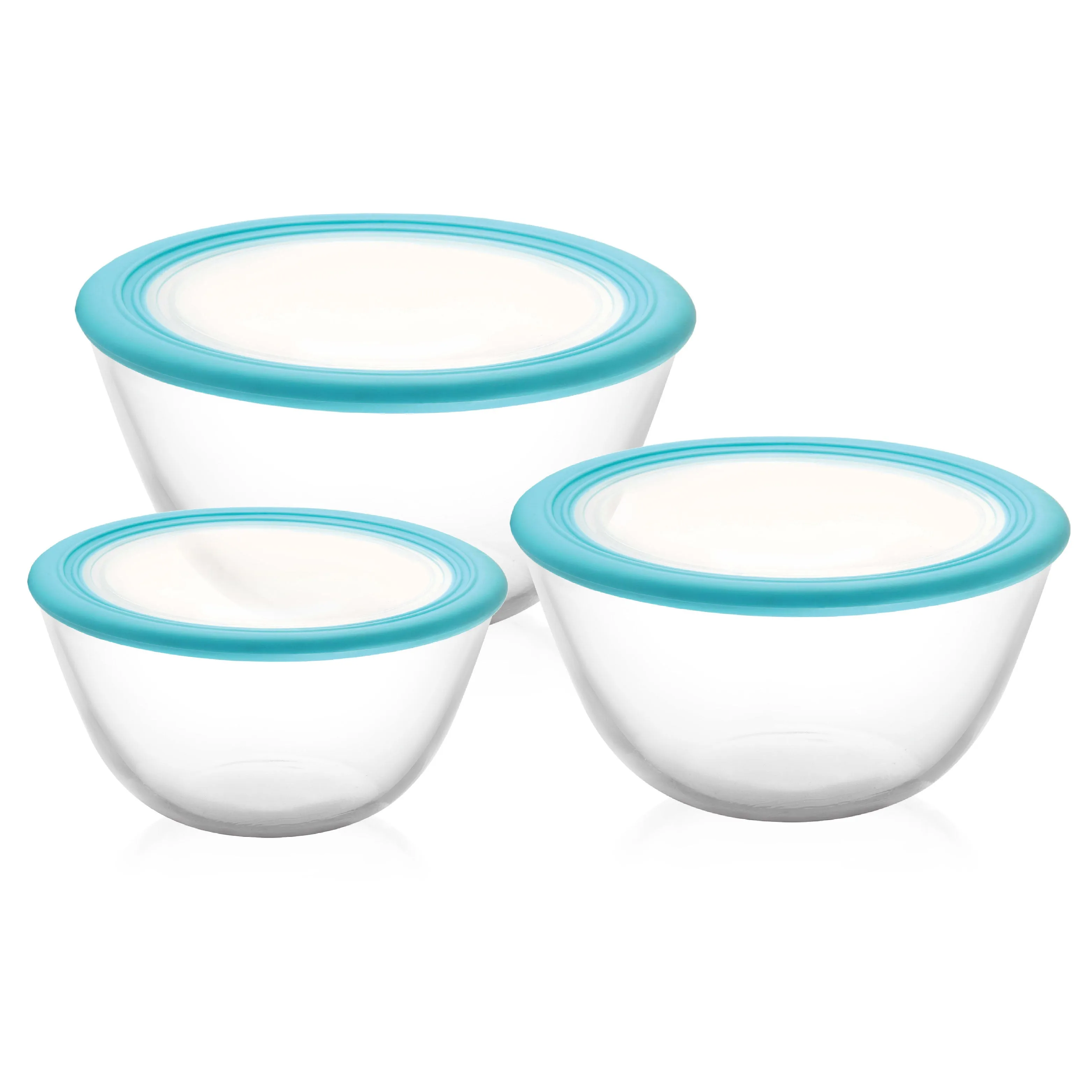 Ornella Glass Mixing Bowl Set, Set of 3