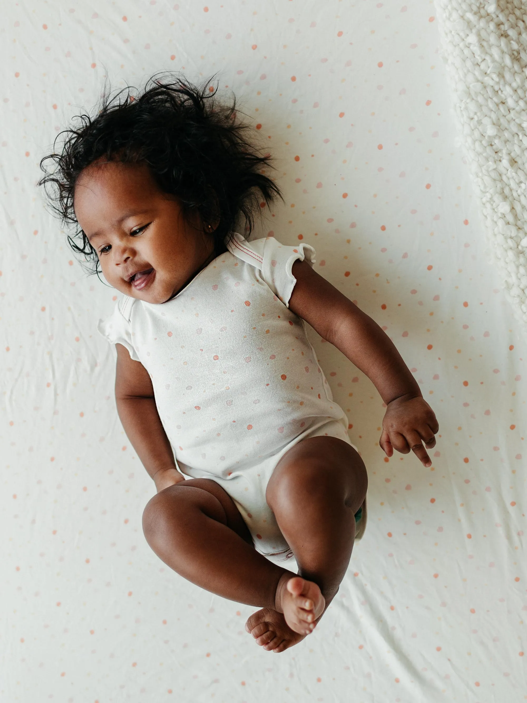 Playpen/Playard Sheet - Pink Dots