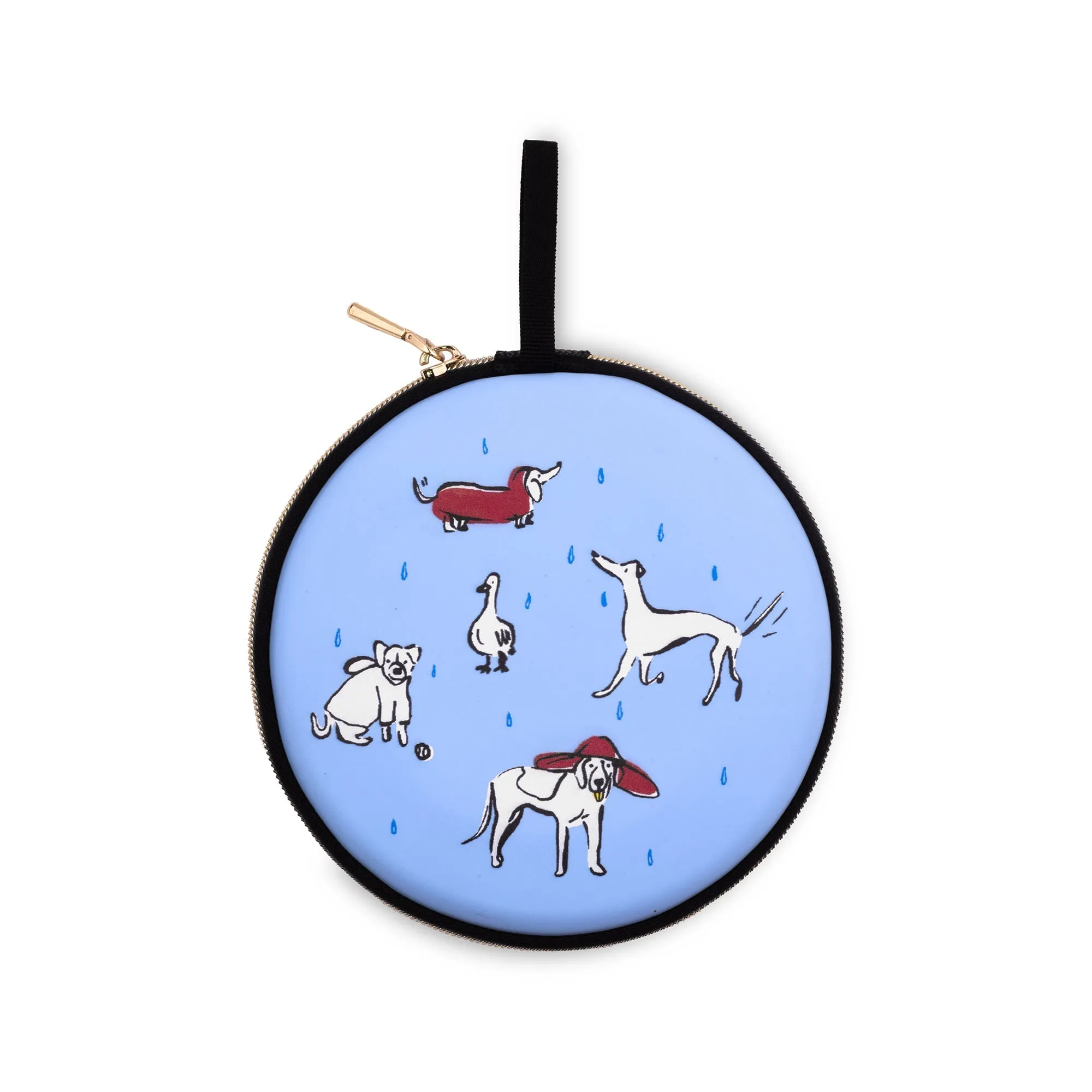 Portable Dog Bowl, Raining Cats and Dogs