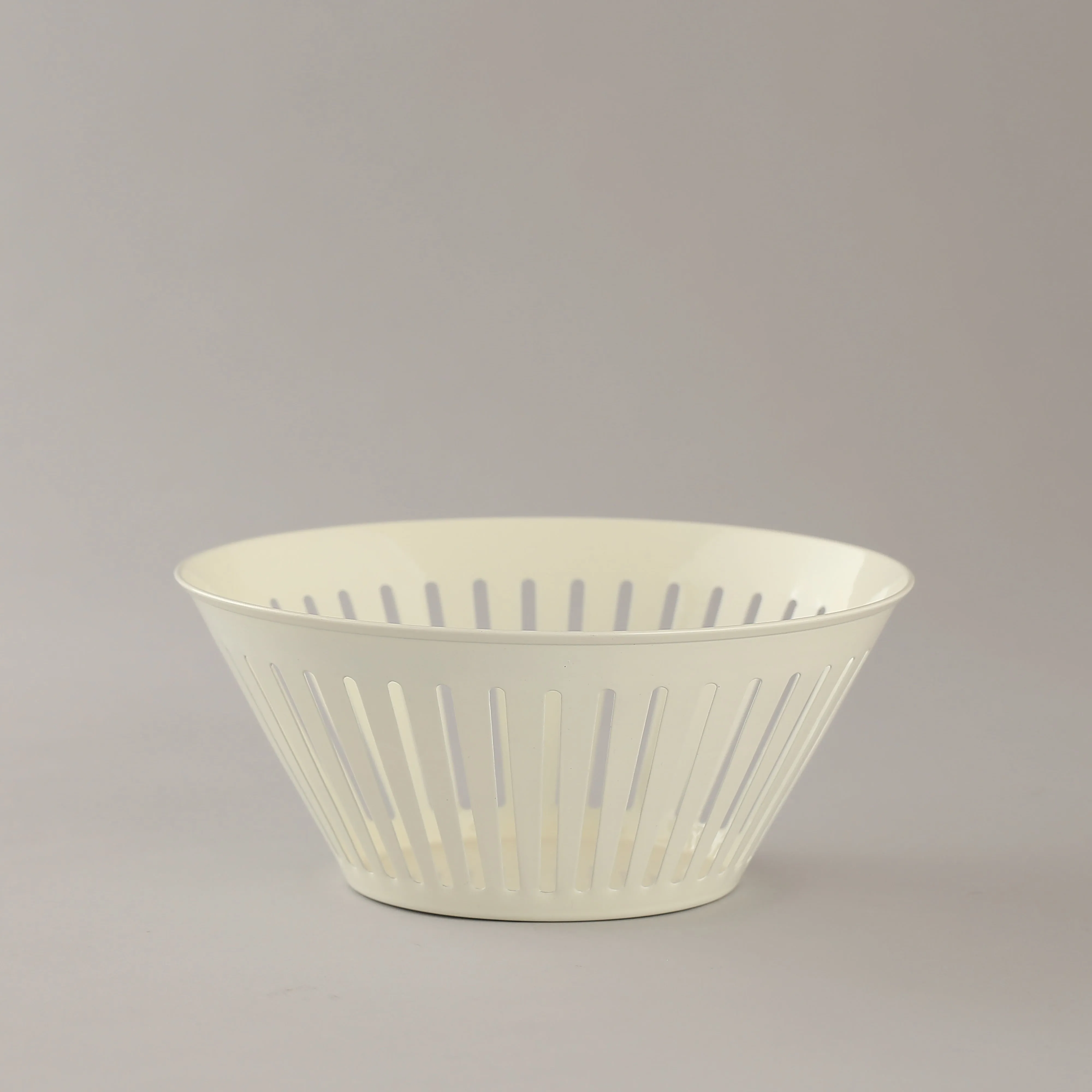 Powder-Coated White Bowl