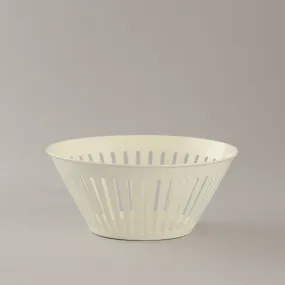 Powder-Coated White Bowl