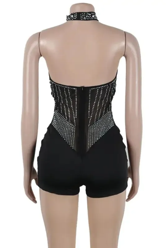 Pretty Pearl Halter Romper