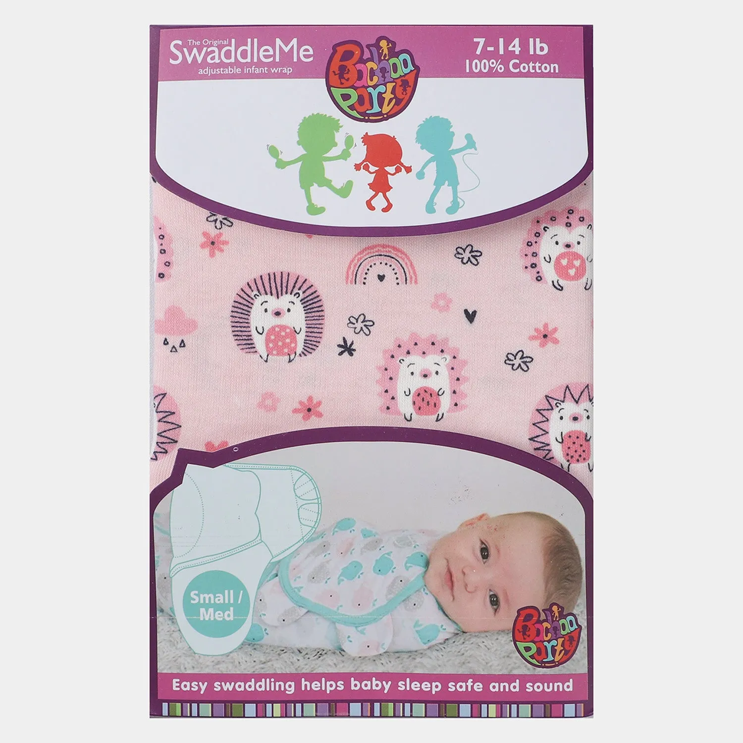Printed Baby Swaddle | Pink