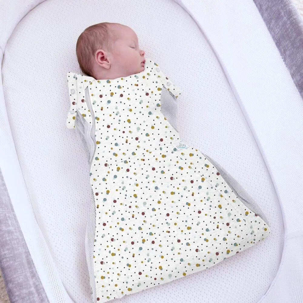 Purflo Swaddle to Sleep Bag - 0.5 Tog (Scandi Spot)