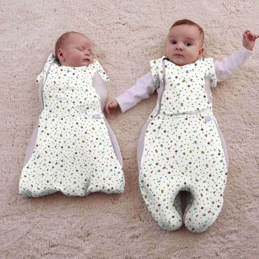 Purflo Swaddle to Sleep Bag - 0.5 Tog (Scandi Spot)