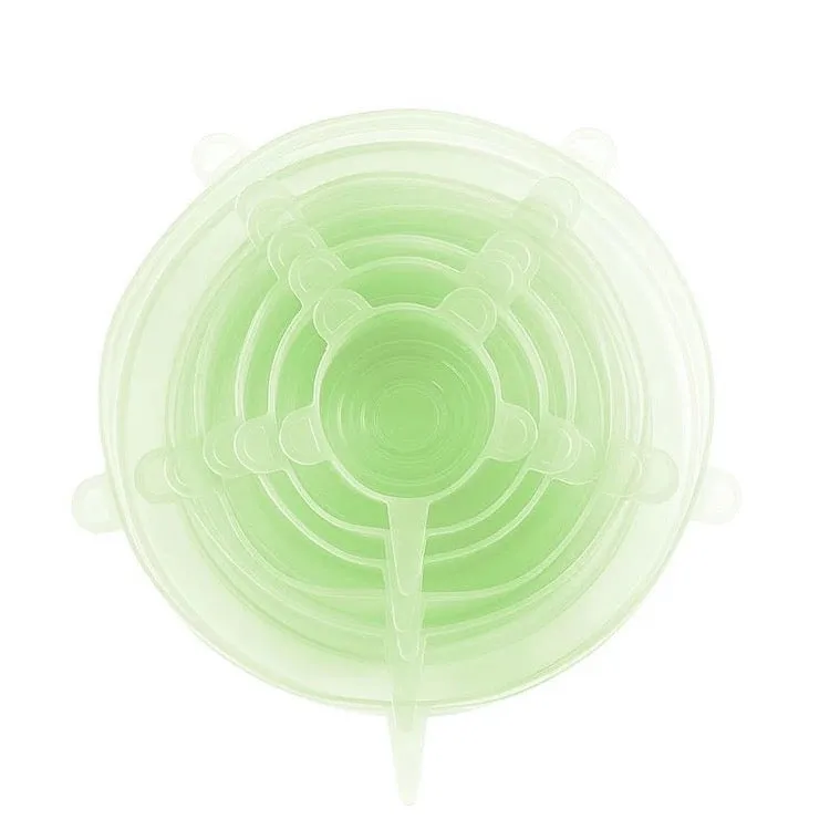 Reusable Silicone Stretch Lids - Pack of 6