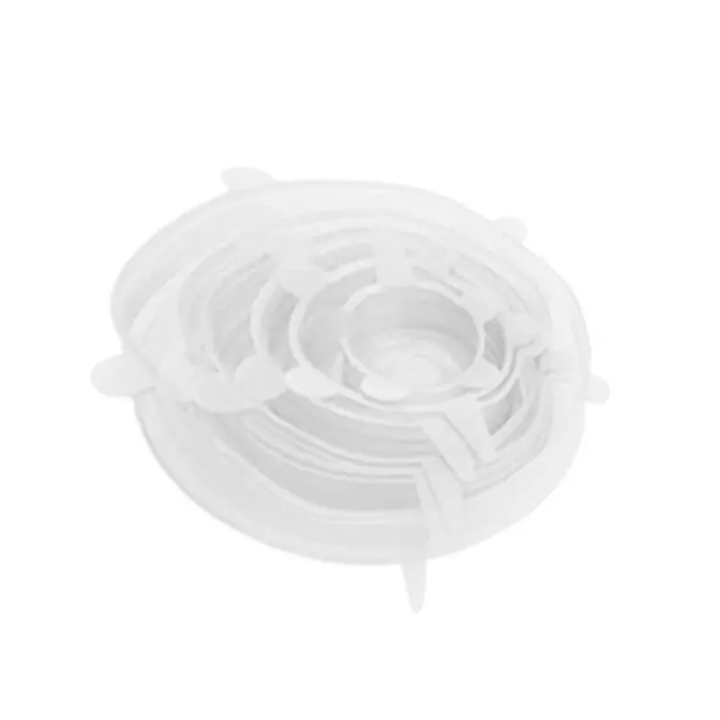 Reusable Silicone Stretch Lids - Pack of 6