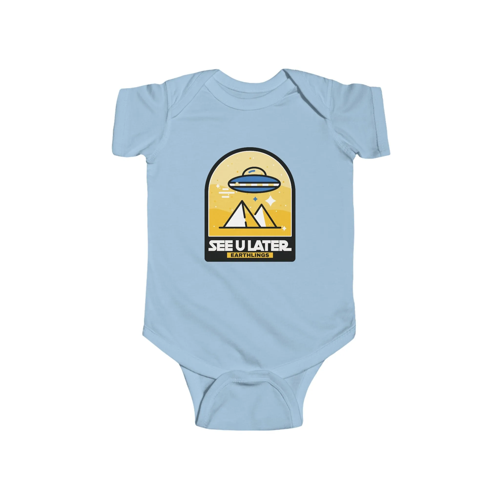 See You Later Eartlings Funny UFO Bodysuit