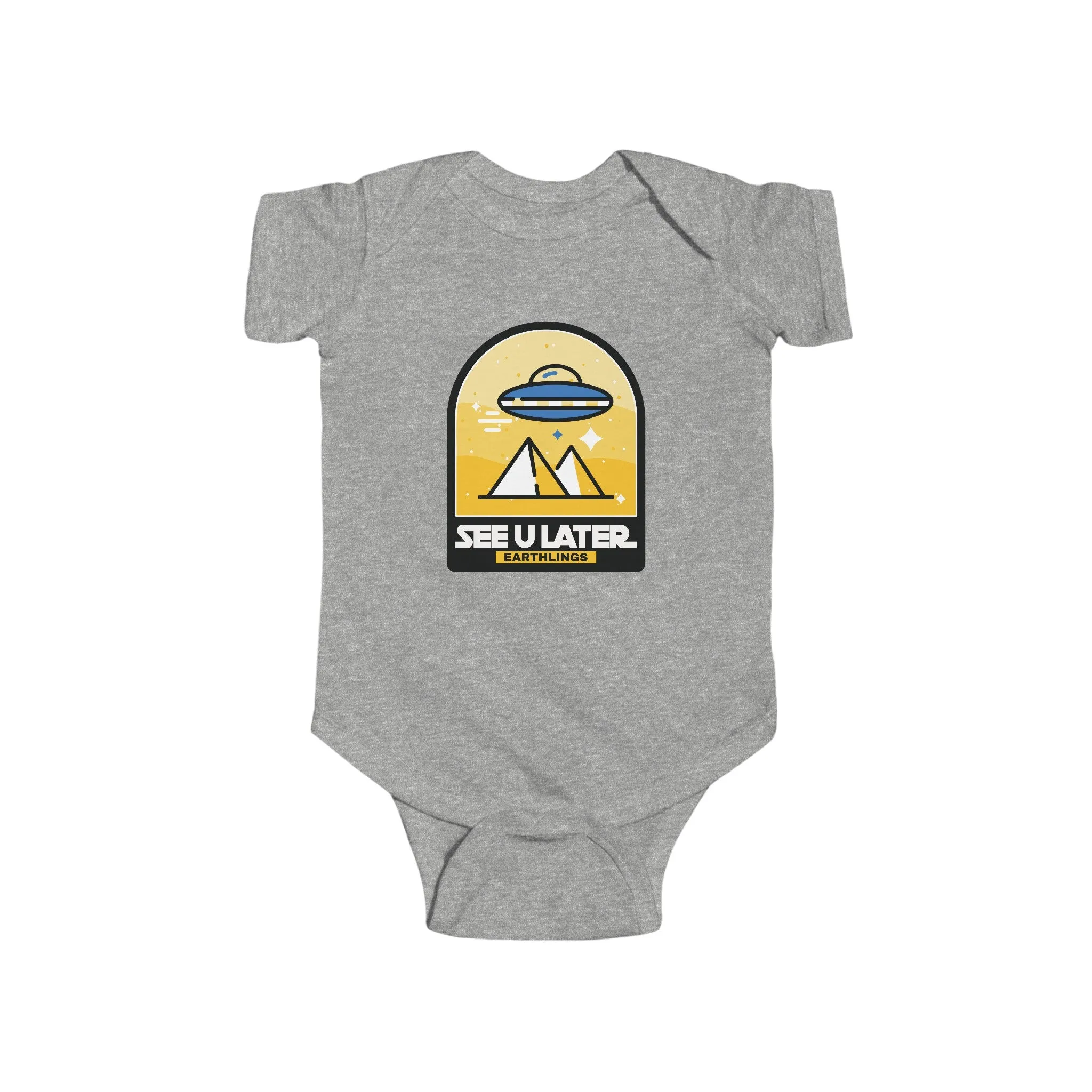 See You Later Eartlings Funny UFO Bodysuit