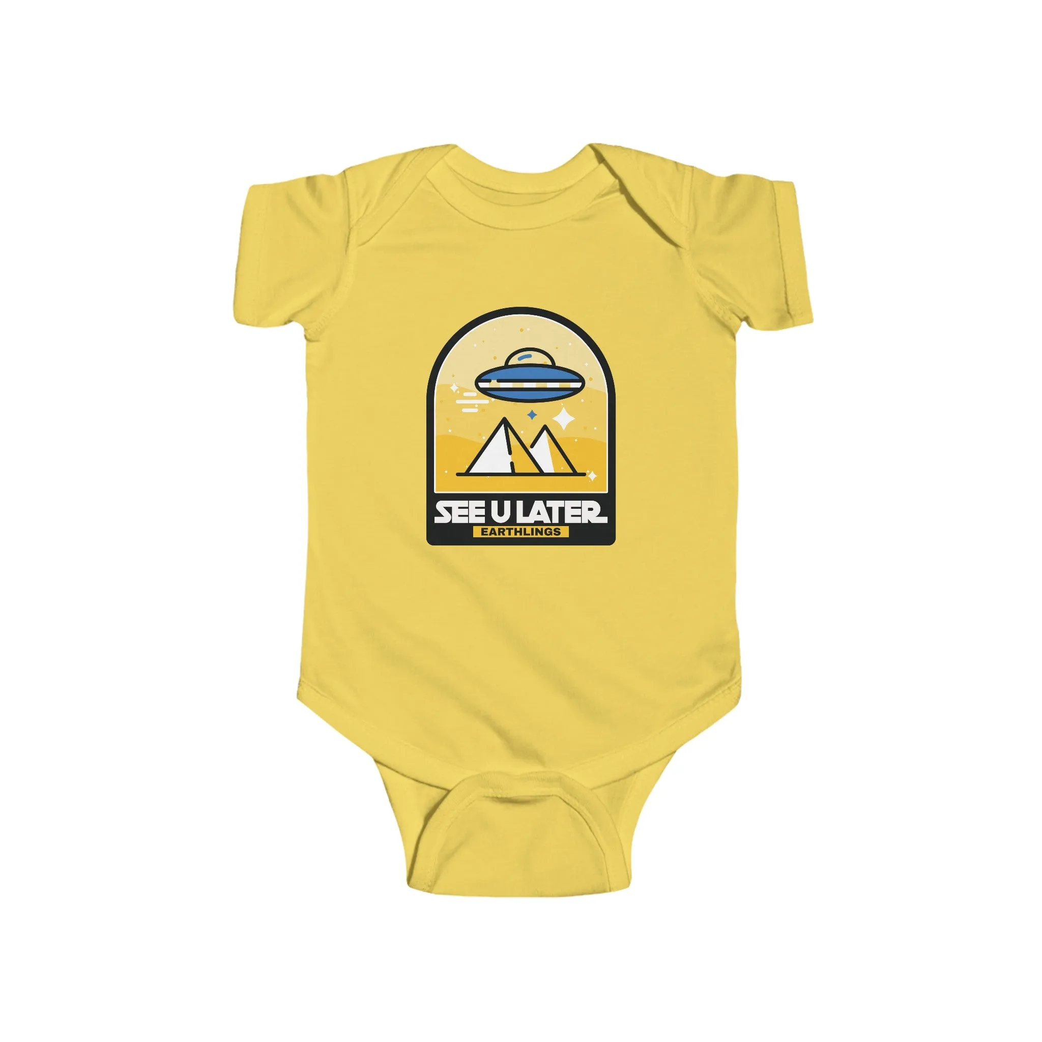 See You Later Eartlings Funny UFO Bodysuit