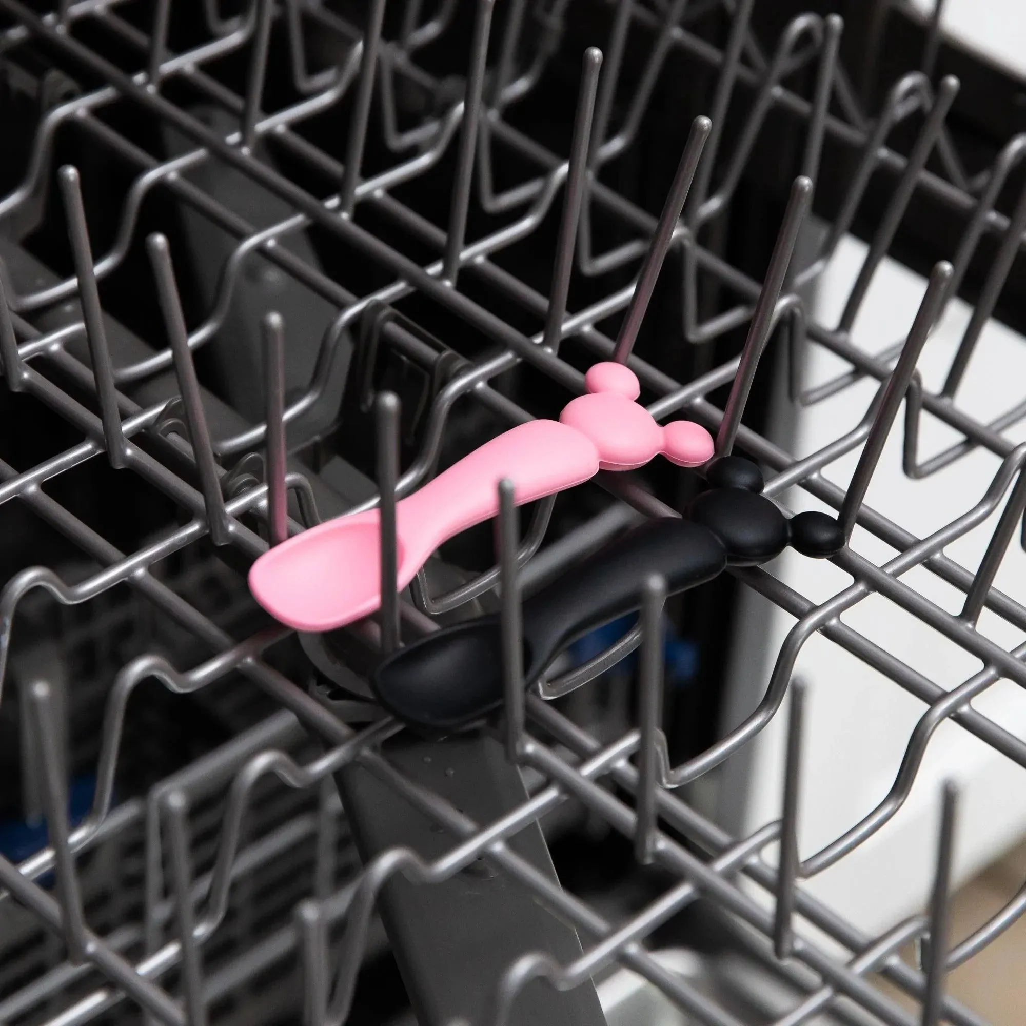 Silicone Dipping Spoons: Minnie Mouse (Black and Pink)