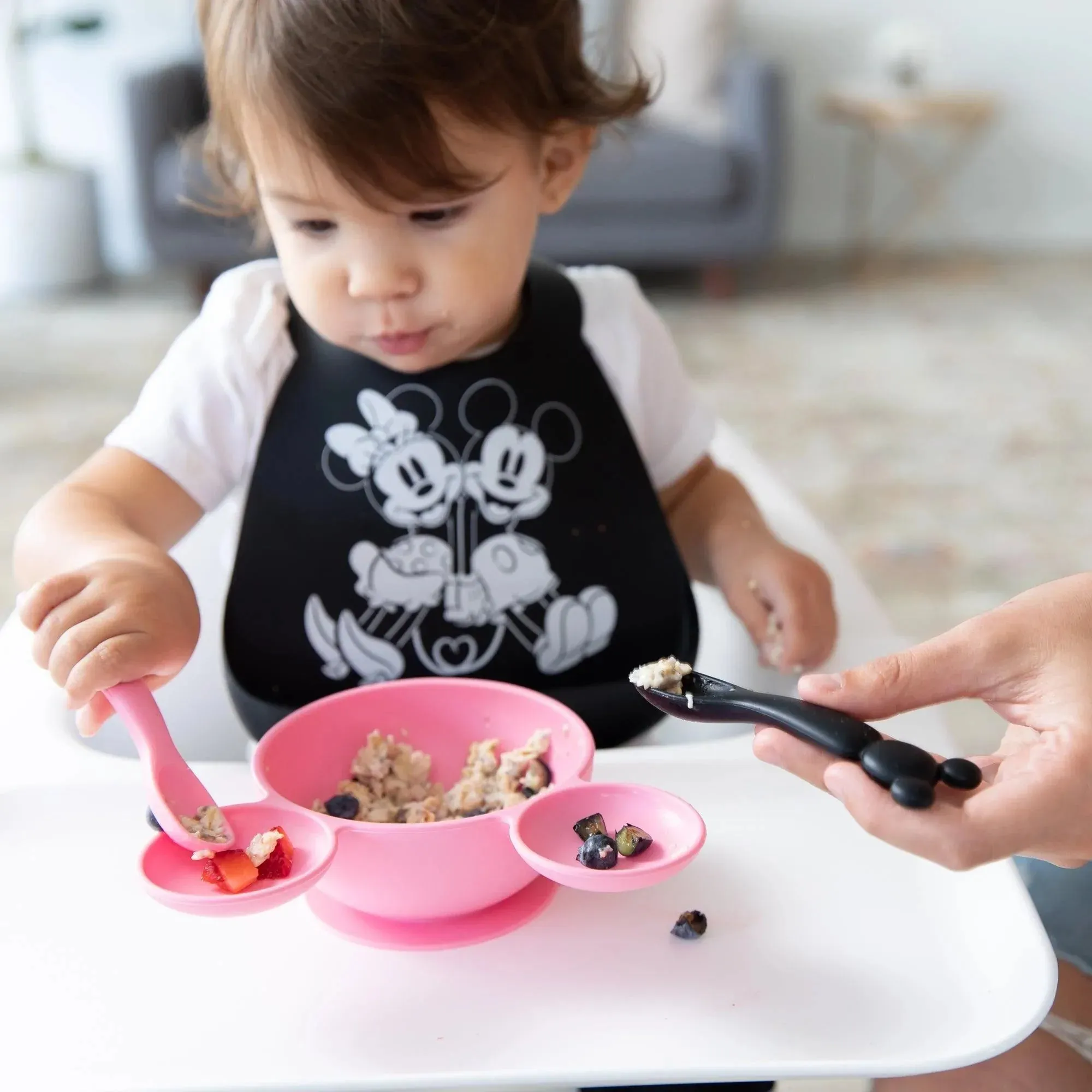 Silicone Dipping Spoons: Minnie Mouse (Black and Pink)