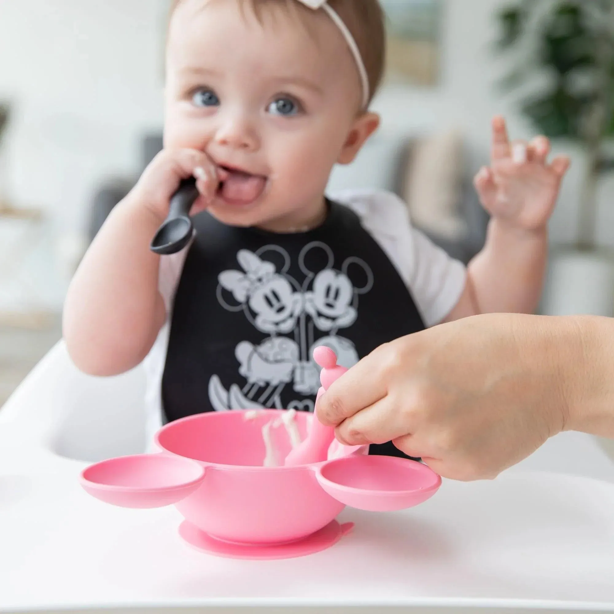 Silicone Dipping Spoons: Minnie Mouse (Black and Pink)