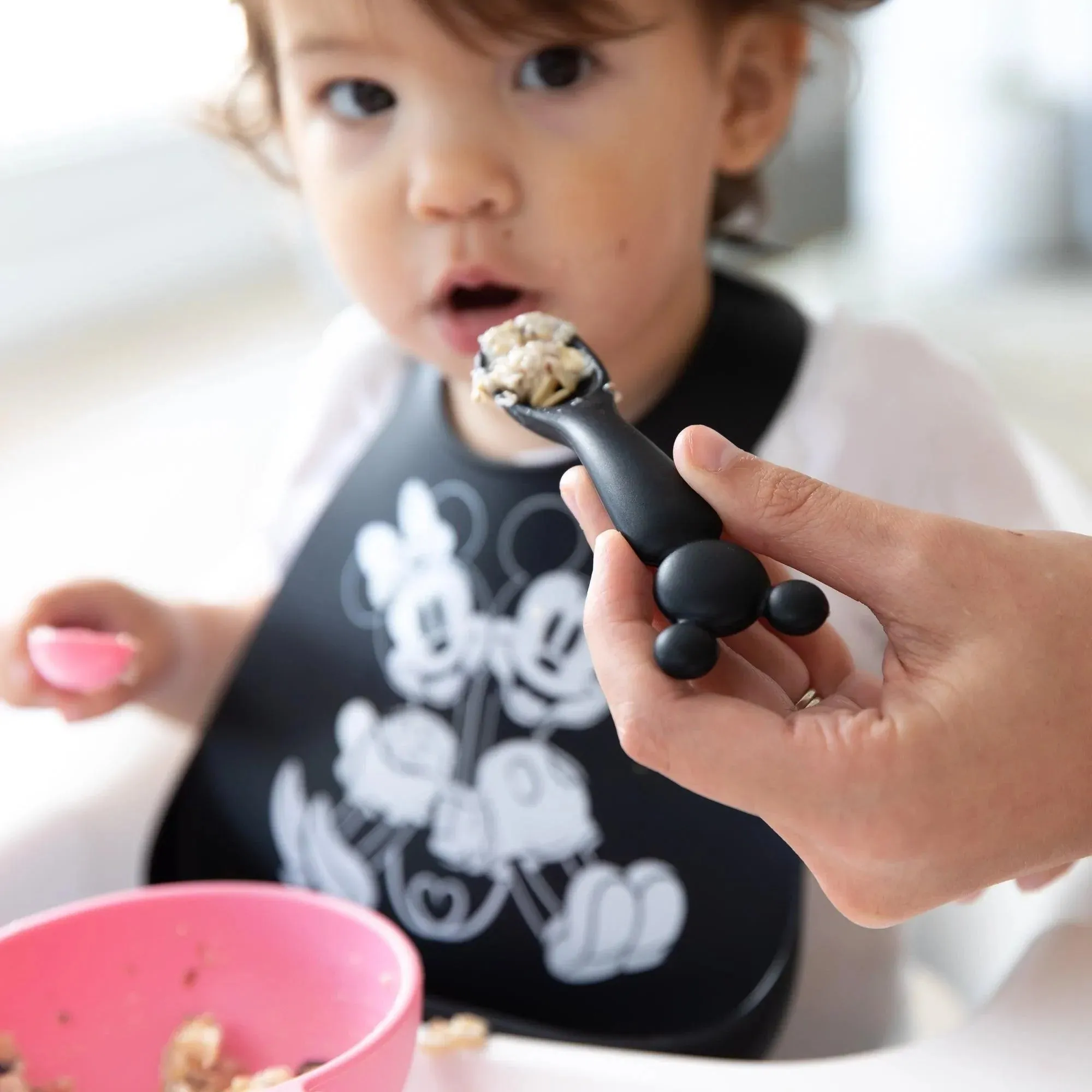 Silicone Dipping Spoons: Minnie Mouse (Black and Pink)