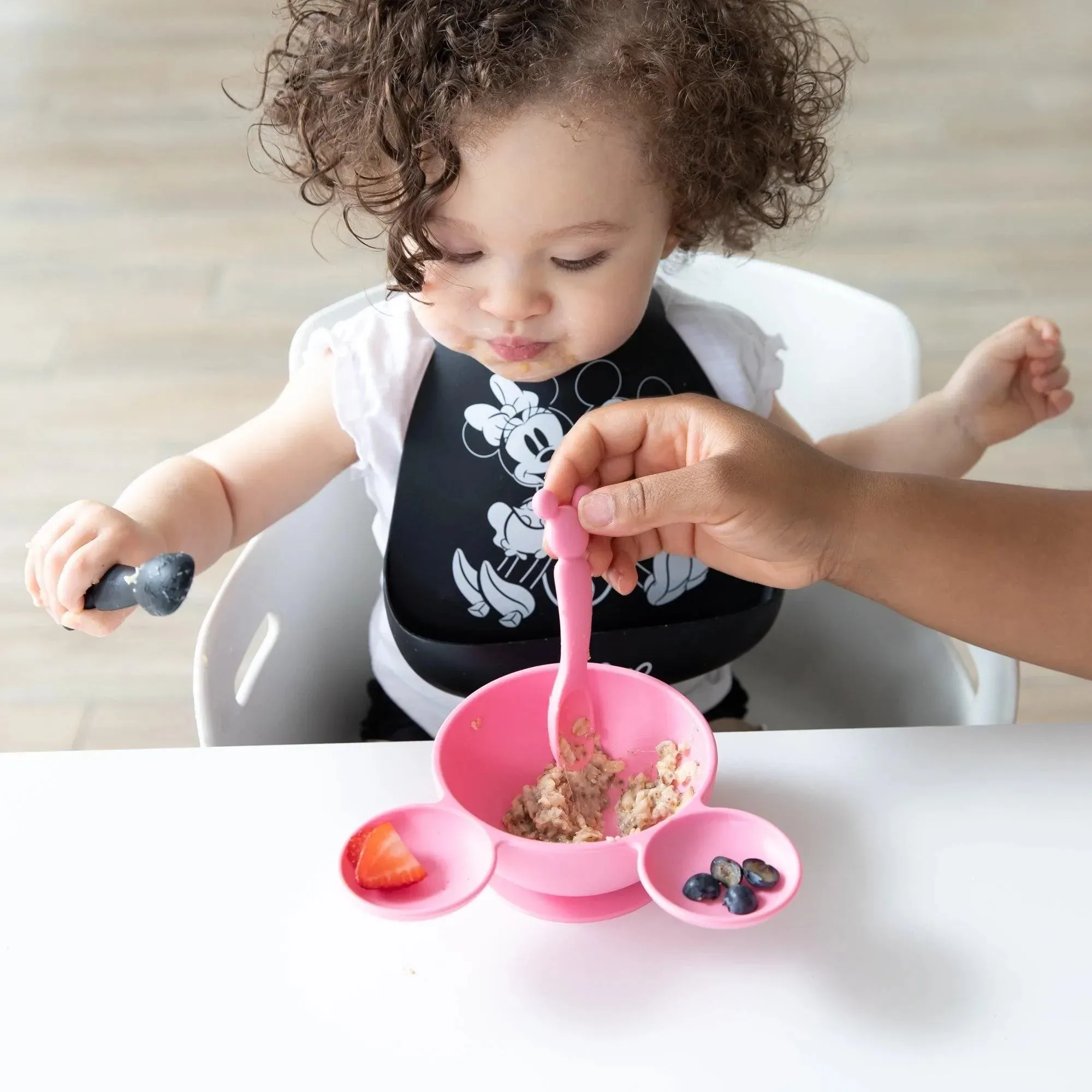 Silicone Dipping Spoons: Minnie Mouse (Black and Pink)
