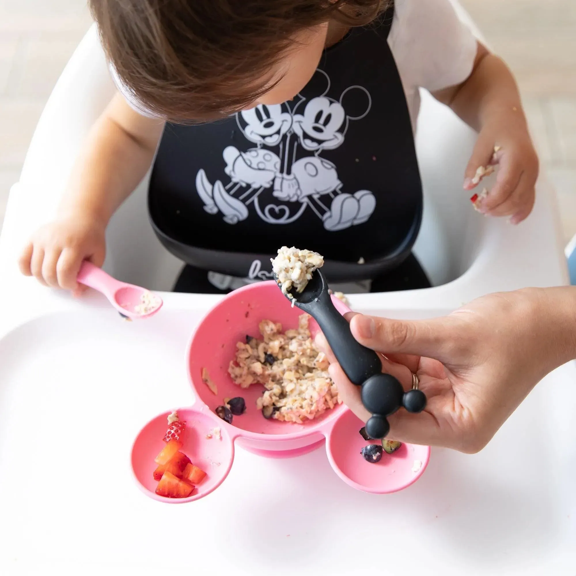 Silicone Dipping Spoons: Minnie Mouse (Black and Pink)