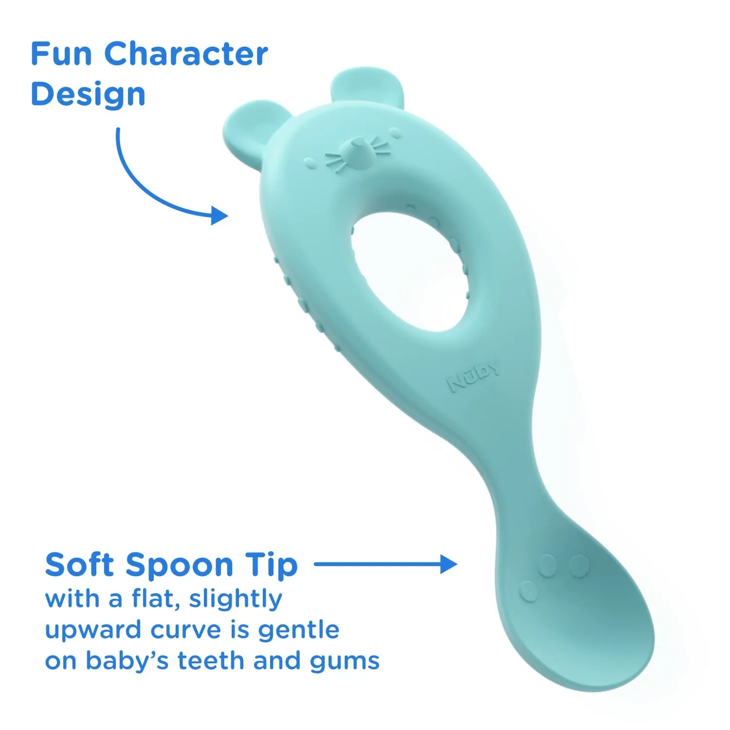 Silicone Easy Grip Spoons (2 Pack)