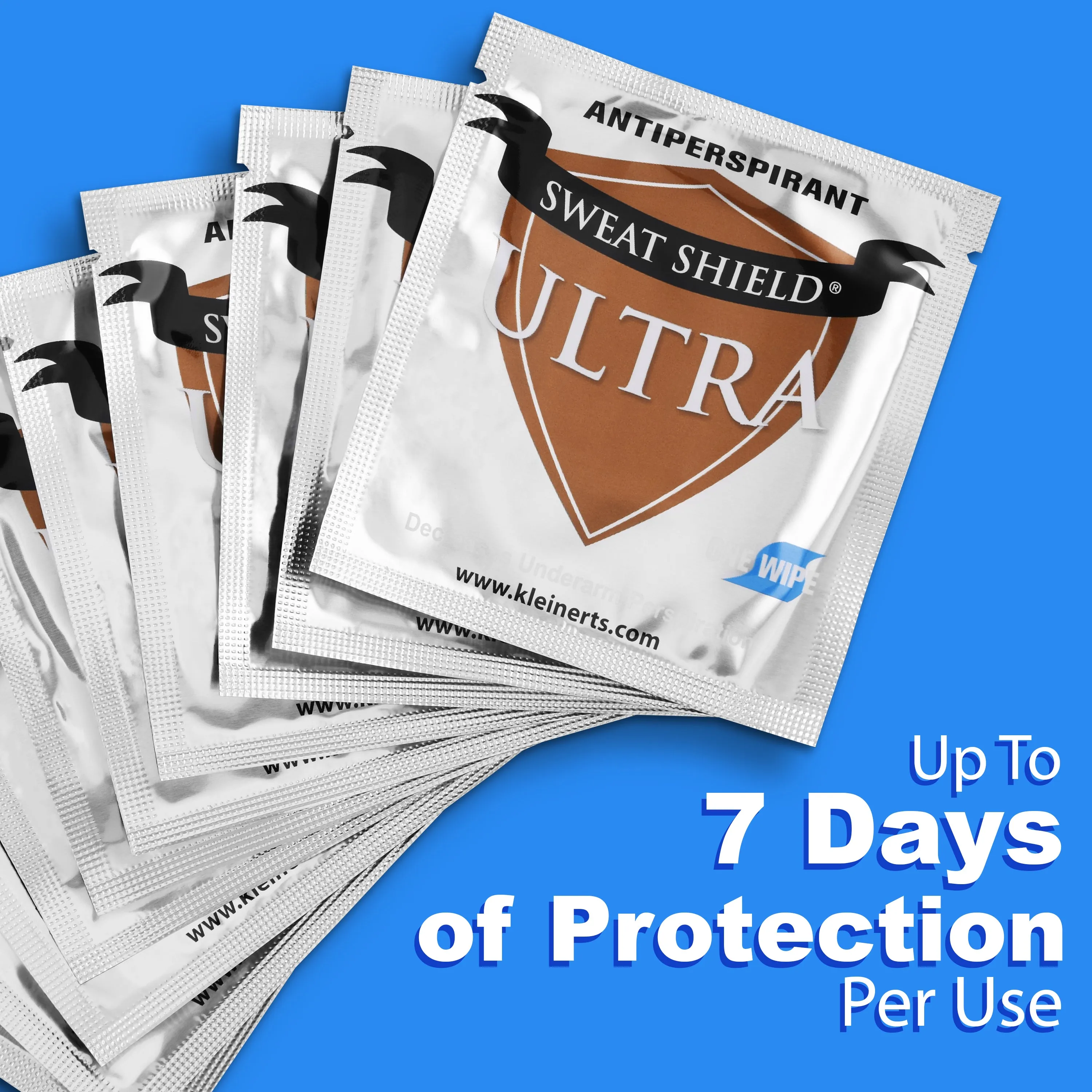 Sweat Shield Ultra Antiperspirant Wipes. Stop Sweating & Odor For Up To 7 Days. 20 Week Supply- Doctor Recommended