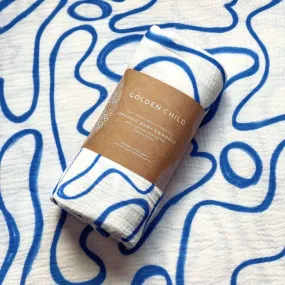 The Laze Organic Cotton Baby Swaddle - Electric