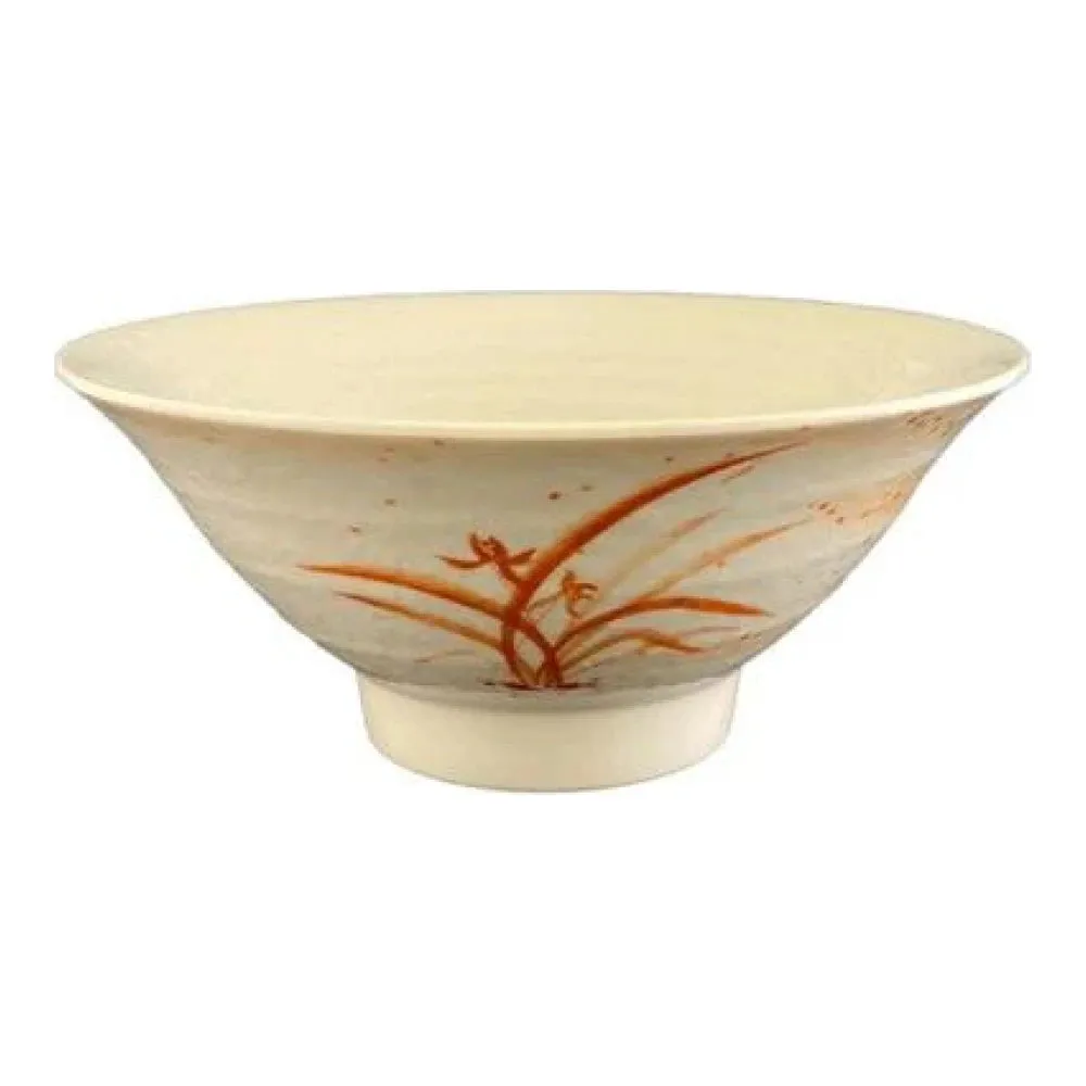 Thunder Group 5780 Gold Orchid 32 oz Melamine Soup Bowl, Pack of 12