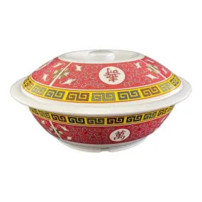 Thunder Group 8010TR 75 oz Melamine Serving Bowl with Lid