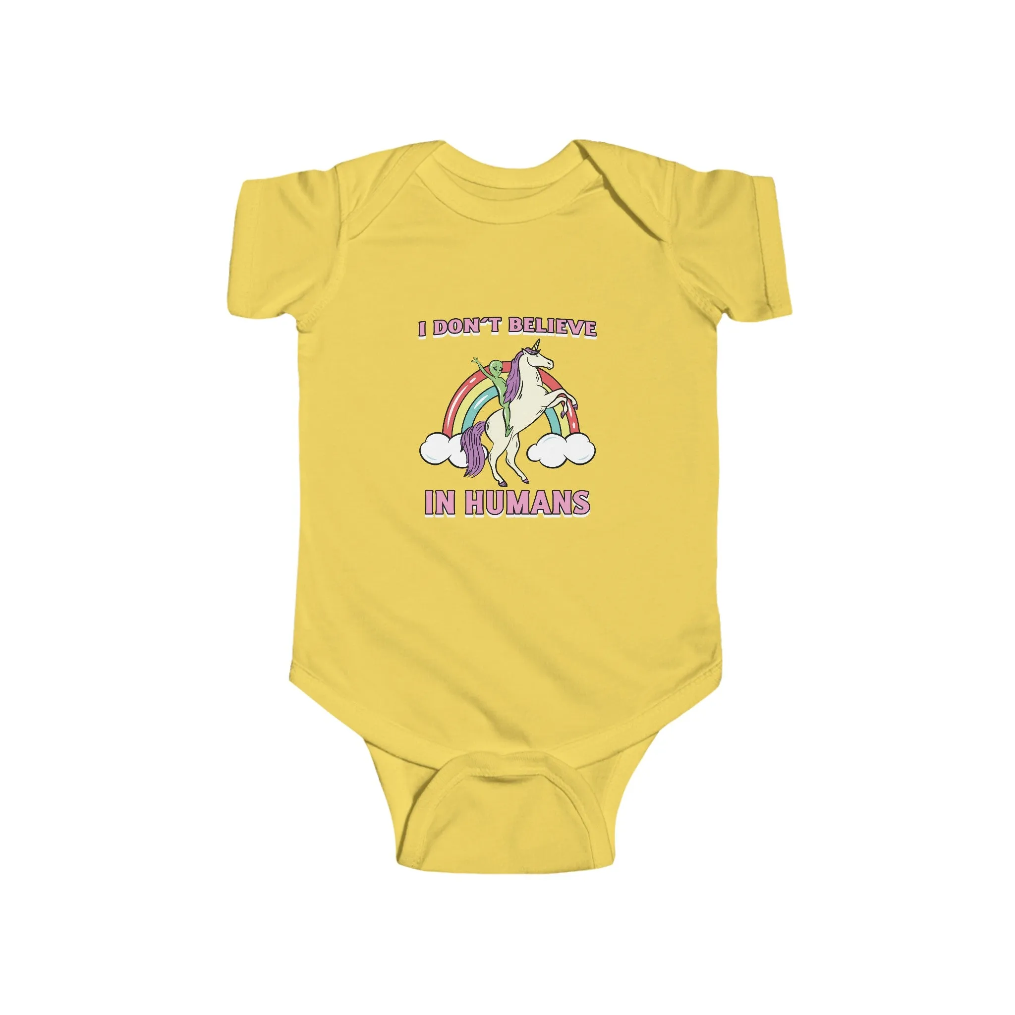Unicorn Alien Funny UFO Bodysuit
