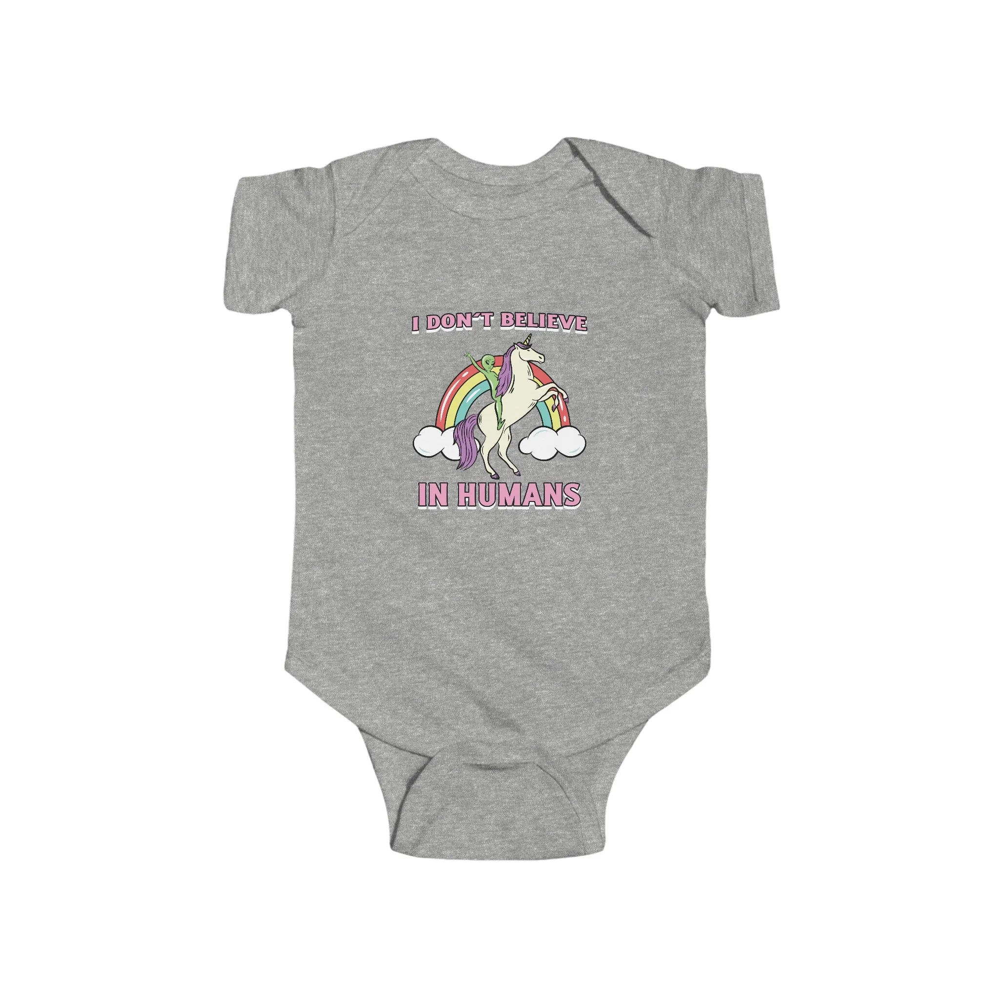 Unicorn Alien Funny UFO Bodysuit