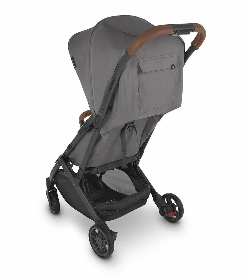 UPPAbaby Minu V2 Compact Stroller - Greyson (Charcoal Melange/Carbon/Saddle Leather)