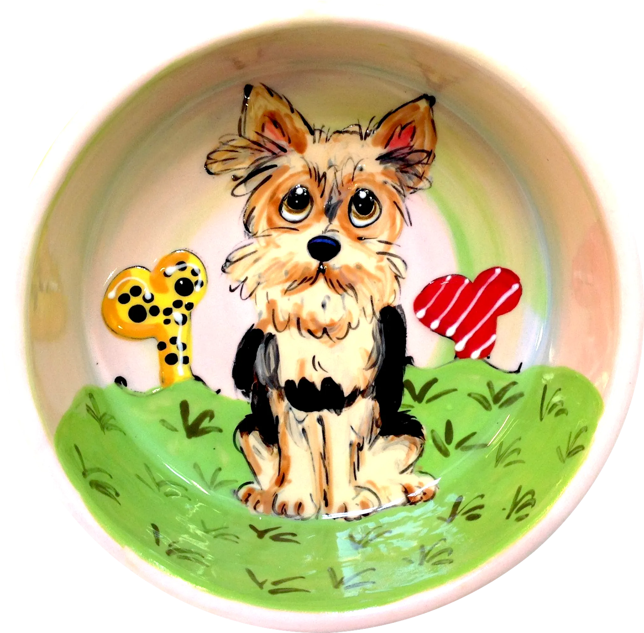 Yorkie Terrier Dog Bowl