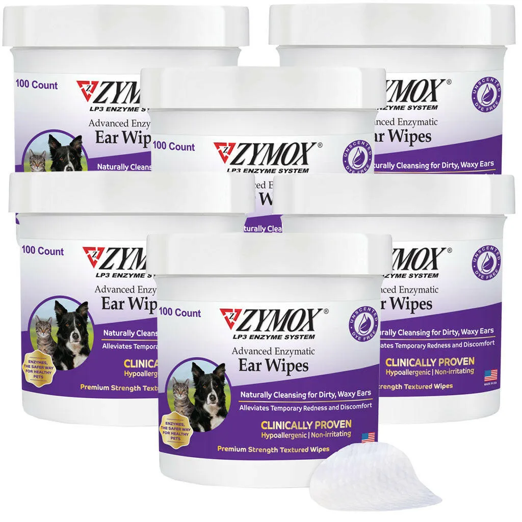 Zymox Advanced Enzymatic Ear Wipes (100 count)