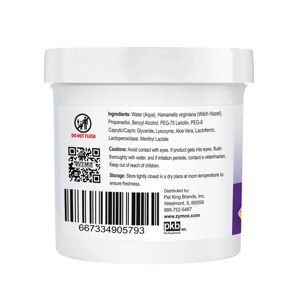 Zymox Advanced Enzymatic Ear Wipes (100 count)